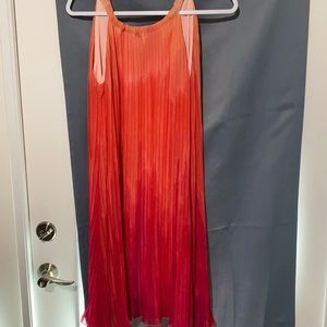 Ombré pleated dress